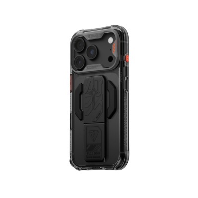 Apple iPhone 18 Pro Max Kılıf M-safe Şarj Özellikli Teknoloji Desenli Skinarma Helio CE Mag Charge Standlı Kapak - 28