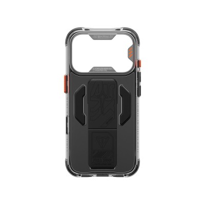 Apple iPhone 18 Pro Max Kılıf M-safe Şarj Özellikli Teknoloji Desenli Skinarma Helio CE Mag Charge Standlı Kapak - 29