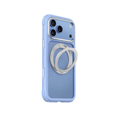 Apple iPhone 18 Pro Max Kılıf M-safe Şarj Özellikli Wiwu AA-203 AeroArmor Ultra Serisi Airbag Tasarımlı Standlı Kapak - Wiwu