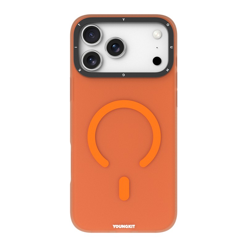 Apple iPhone 18 Pro Max Kılıf M-safe Şarj Özellikli Youngkit Hidden Sand Serisi Kapak - 9
