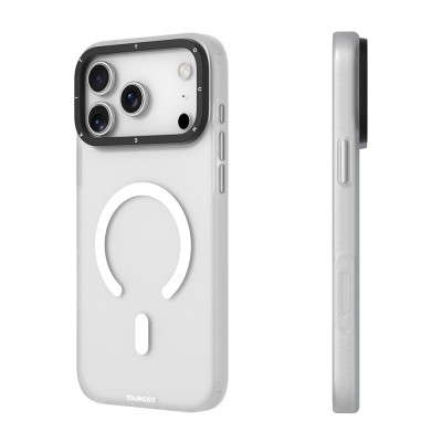 Apple iPhone 18 Pro Max Kılıf M-safe Şarj Özellikli Youngkit Hidden Sand Serisi Kapak - 13