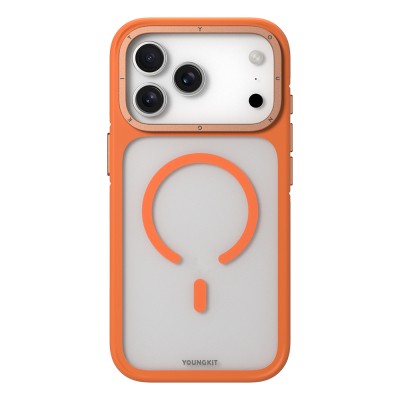 Apple iPhone 18 Pro Max Kılıf M-safe Şarj Özellikli Youngkit Rock Sand Serisi Kapak - 5