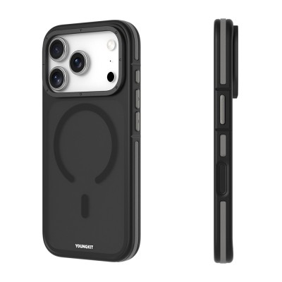 Apple iPhone 18 Pro Max Kılıf M-safe Şarj Özellikli Youngkit Rock Sand Serisi Kapak - 14