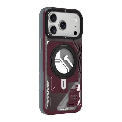 Apple iPhone 18 Pro Max Kılıf M-safe Şarj Özellikli Youngkit Starship Serisi Kapak - 3