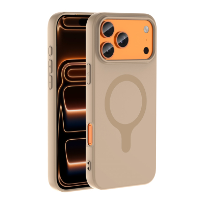 Apple iPhone 18 Pro Max Kılıf M-Safe Şarj Özellikli Zore Aris Silikon Kapak - Zore
