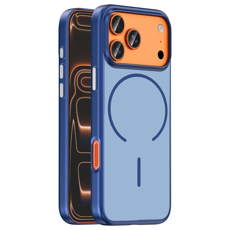 Apple iPhone 18 Pro Max Kılıf M-Safe Şarj Özellikli Zore Lora PC Kapak - 3