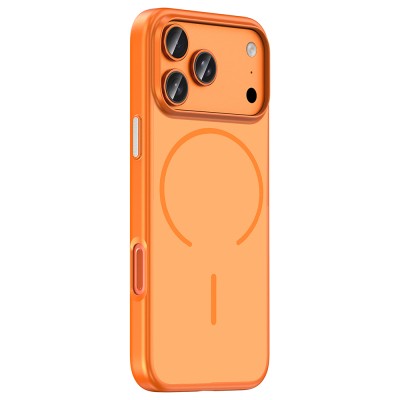 Apple iPhone 18 Pro Max Kılıf M-Safe Şarj Özellikli Zore Lora PC Kapak - 12