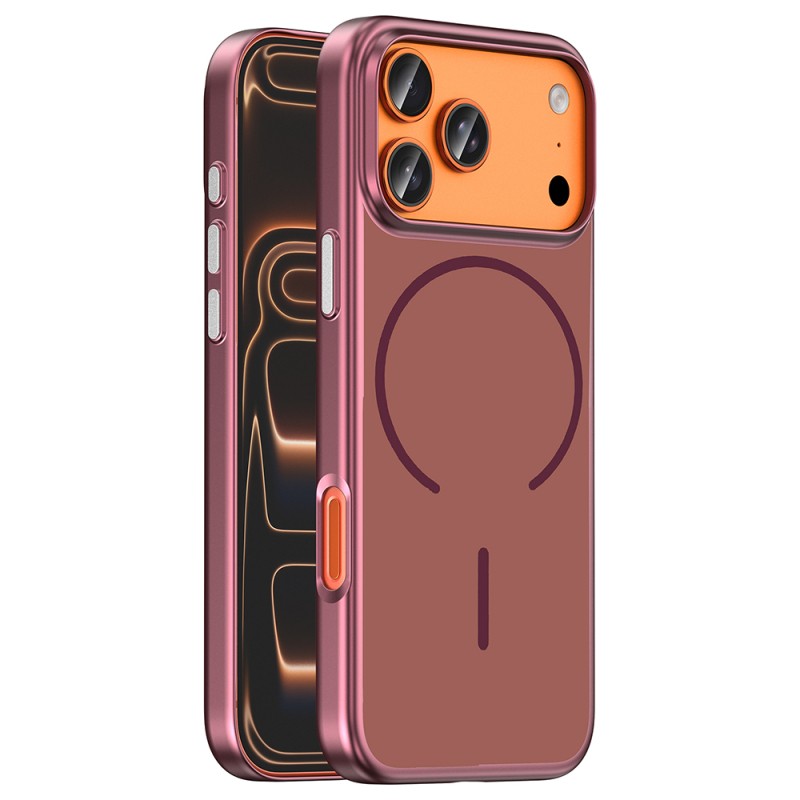 Apple iPhone 18 Pro Max Kılıf M-Safe Şarj Özellikli Zore Lora PC Kapak - 4
