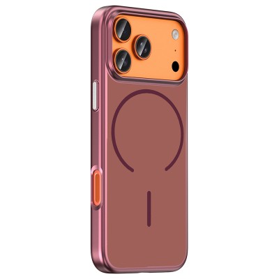Apple iPhone 18 Pro Max Kılıf M-Safe Şarj Özellikli Zore Lora PC Kapak - 11