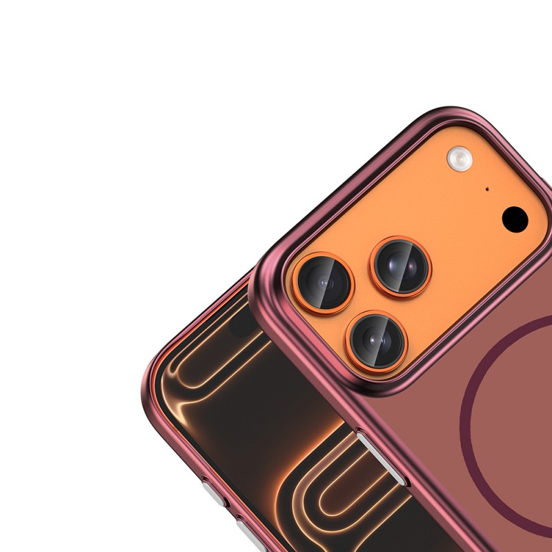Apple iPhone 18 Pro Max Kılıf M-Safe Şarj Özellikli Zore Lora PC Kapak - 17