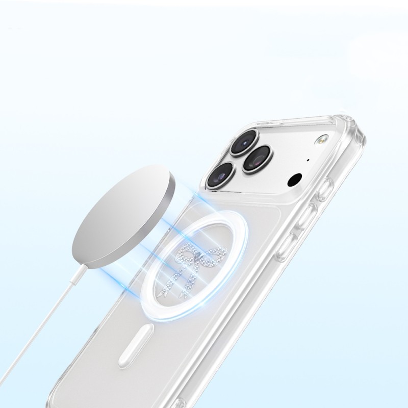 Apple iPhone 18 Pro Max Kılıf M-Safe Şarj Özellikli Zore Paris Mova Sert PC Kapak - 5