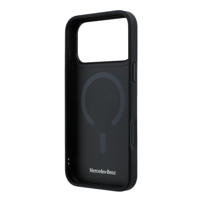 Apple iPhone 18 Pro Max Kılıf Mercedes Benz Orjinal Lisanslı M-safe Şarj Özellikli 3D Metal Logolu Crossed Lines Kapak - 15