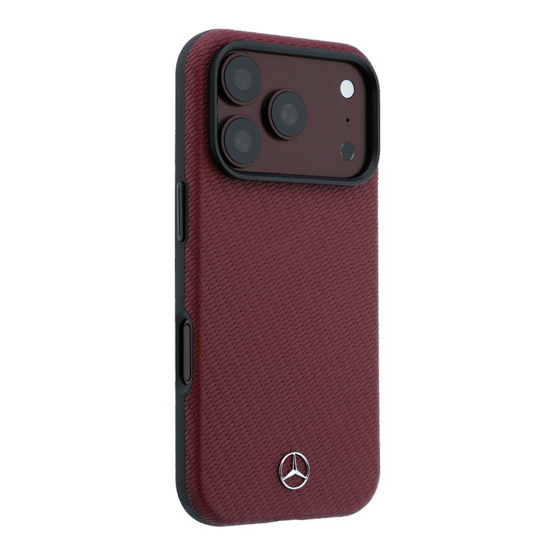 Apple iPhone 18 Pro Max Kılıf Mercedes Benz Orjinal Lisanslı M-safe Şarj Özellikli 3D Metal Logolu Wrap Wood Deri Kapak - 4