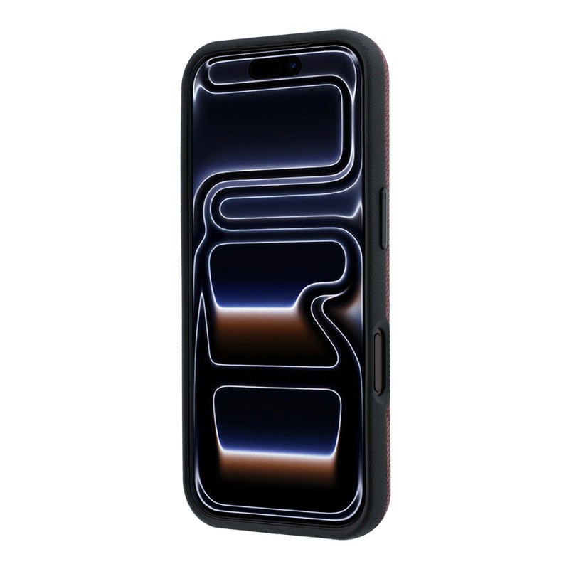Apple iPhone 18 Pro Max Kılıf Mercedes Benz Orjinal Lisanslı M-safe Şarj Özellikli 3D Metal Logolu Wrap Wood Deri Kapak - 5