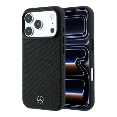Apple iPhone 18 Pro Max Kılıf Mercedes Benz Orjinal Lisanslı M-safe Şarj Özellikli 3D Metal Logolu Wrap Wood Deri Kapak - 9