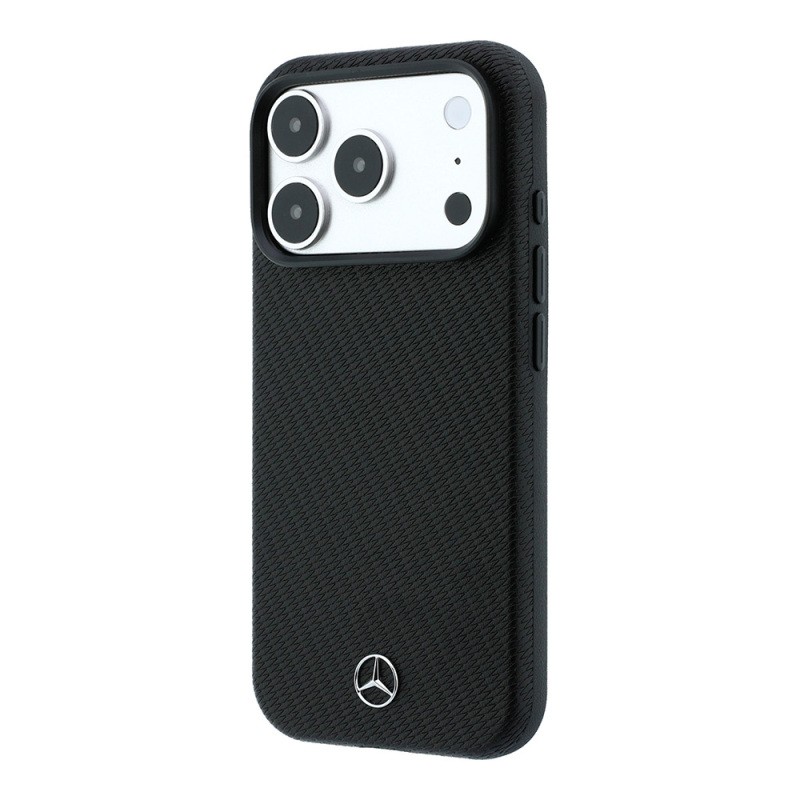Apple iPhone 18 Pro Max Kılıf Mercedes Benz Orjinal Lisanslı M-safe Şarj Özellikli 3D Metal Logolu Wrap Wood Deri Kapak - 10