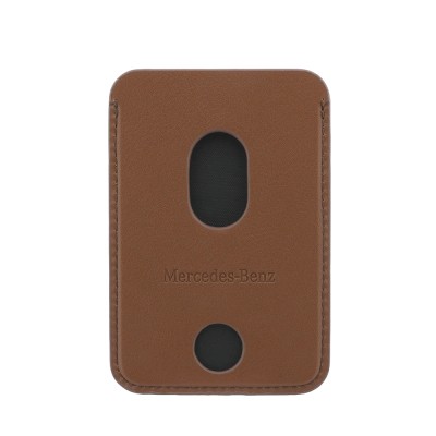 Apple iPhone 18 Pro Max Kılıf Mercedes Benz Orjinal Lisanslı M-safe Şarj Özellikli PU Deri 3D Metal Logolu Kartlıklı Kapak - 14