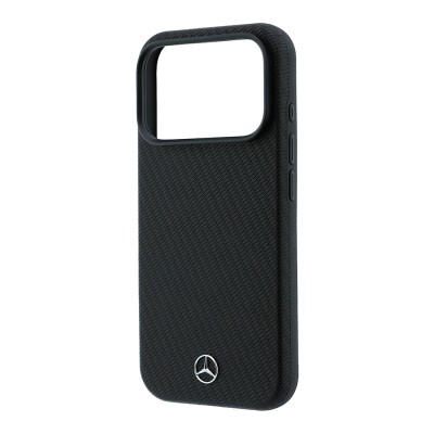 Apple iPhone 18 Pro Max Kılıf Mercedes Benz Orjinal Lisanslı M-safe Şarj Özellikli PU Deri 3D Metal Logolu Kartlıklı Kapak - 22