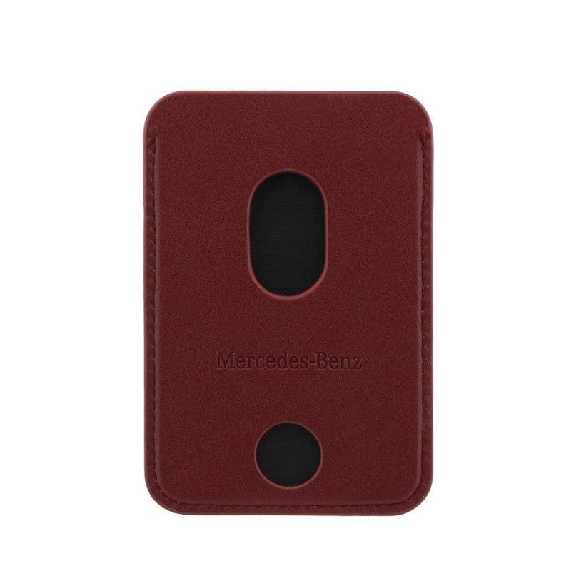 Apple iPhone 18 Pro Max Kılıf Mercedes Benz Orjinal Lisanslı M-safe Şarj Özellikli PU Deri 3D Metal Logolu Kartlıklı Kapak - 40
