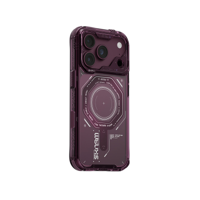 Apple iPhone 18 Pro Max Kılıf SkinArma M-safe Şarj Özellikli Airbag Tasarımlı Magma Kapak - Skinarma
