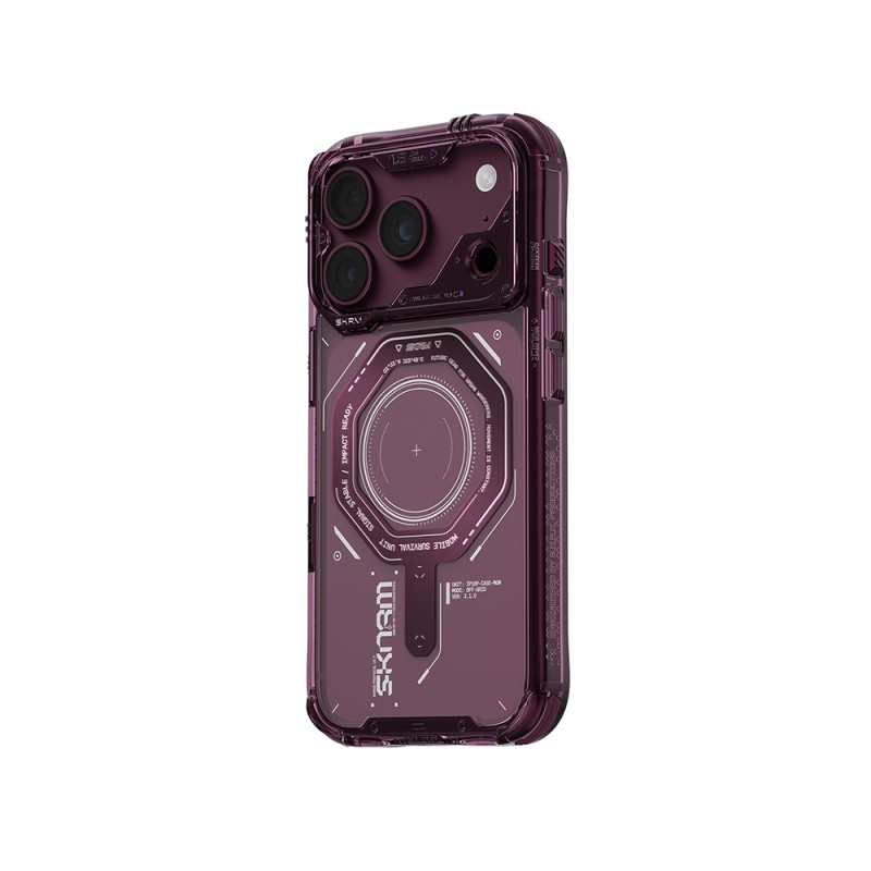 Apple iPhone 18 Pro Max Kılıf SkinArma M-safe Şarj Özellikli Airbag Tasarımlı Magma Kapak - 2