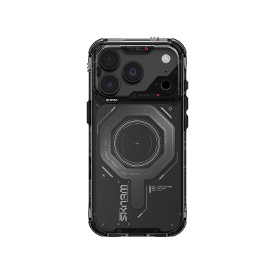 Apple iPhone 18 Pro Max Kılıf SkinArma M-safe Şarj Özellikli Airbag Tasarımlı Magma Kapak - 14
