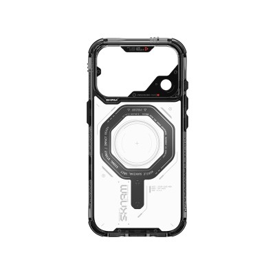 Apple iPhone 18 Pro Max Kılıf SkinArma M-safe Şarj Özellikli Airbag Tasarımlı Magma Kapak - 15