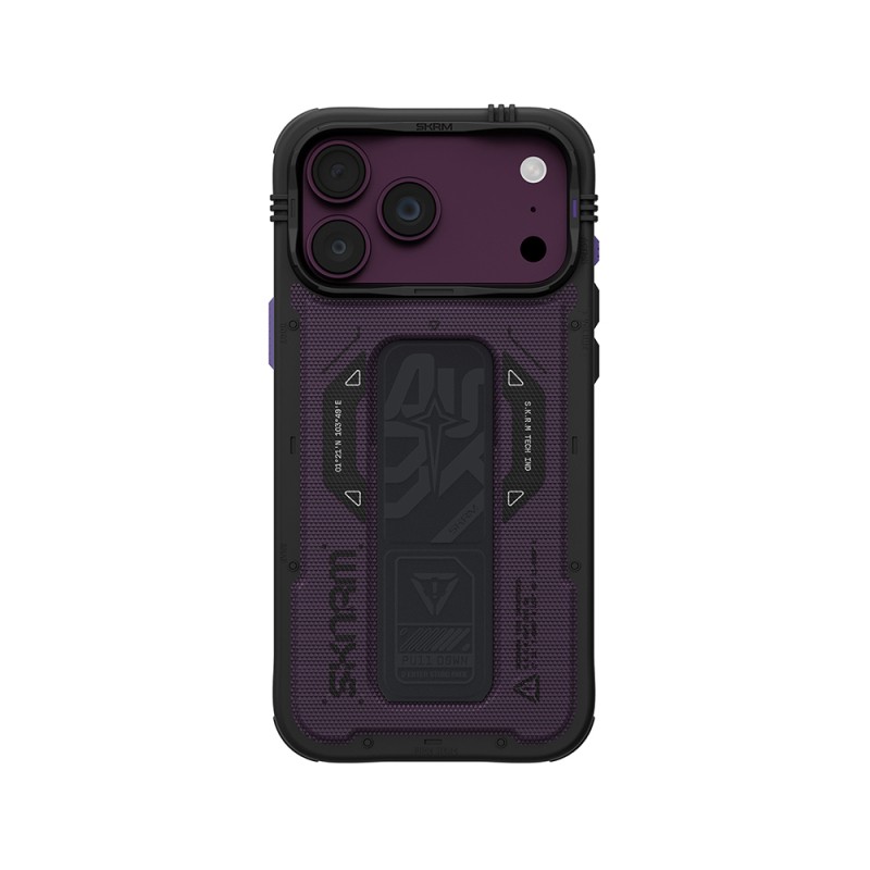 Apple iPhone 18 Pro Max Kılıf SkinArma M-safe Şarj Özellikli Airbag Tasarımlı Standlı Phantom Kapak - 7
