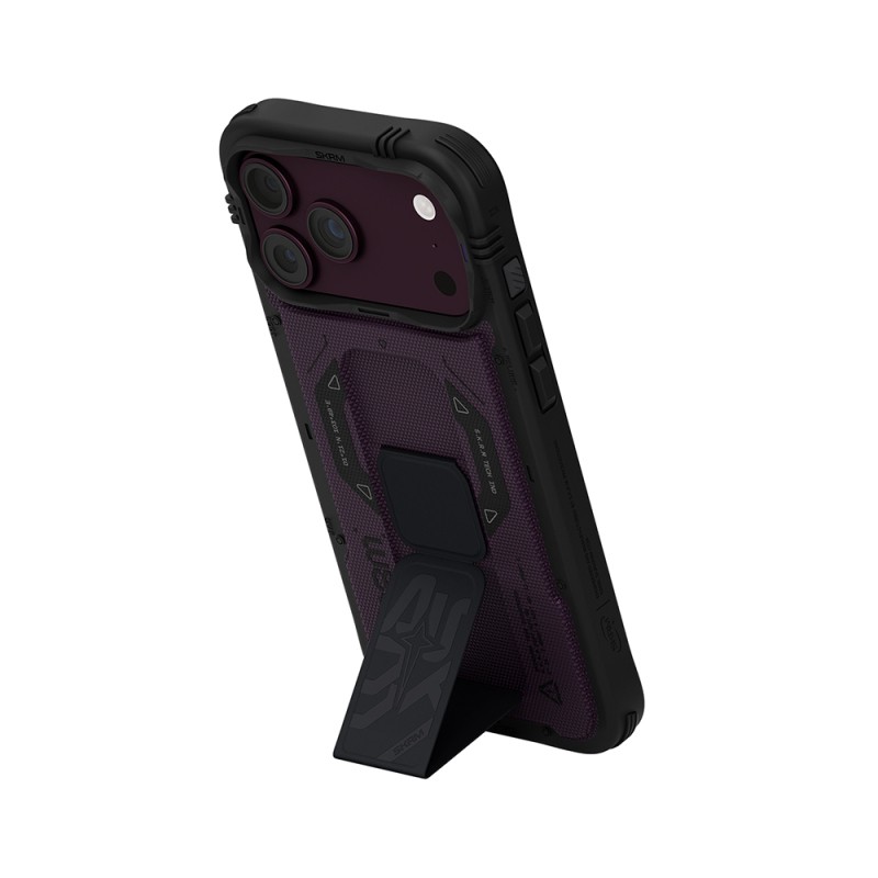 Apple iPhone 18 Pro Max Kılıf SkinArma M-safe Şarj Özellikli Airbag Tasarımlı Standlı Phantom Kapak - 10