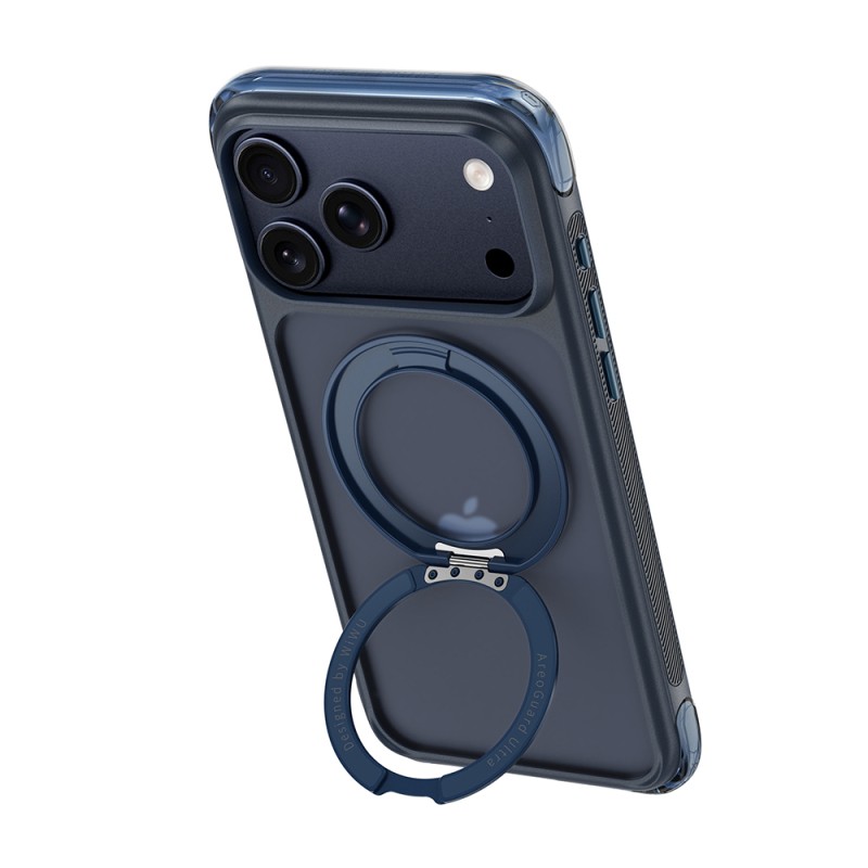 Apple iPhone 18 Pro Max Kılıf Wiwu AG-203 AeroGuard Ultra Serisi M-safe Şarj Özellikli Airbag Tasarımlı Standlı Kapak - 13