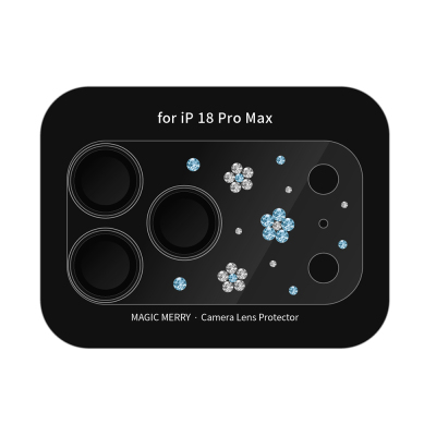 Apple iPhone 18 Pro Max Wiwu Magic Merry Shimmer Series Rhinestone Camera Lens Protector - Wiwu