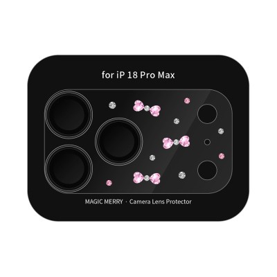 Apple iPhone 18 Pro Max​ Wiwu Magic Merry Shimmer Serisi Taşlı Kamera Lens Koruyucu - 4