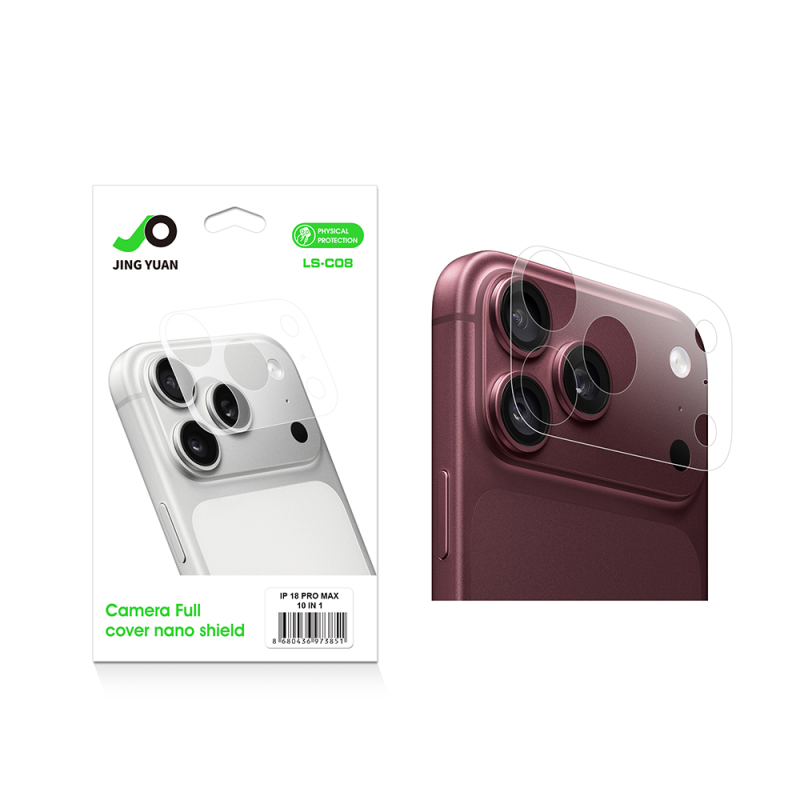 Apple iPhone 18 Pro Max Zore LS-C08 Full Coverage Matte Camera Lens Protector 10 pcs - 1