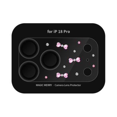 Apple iPhone 18 Pro​ Wiwu Magic Merry Shimmer Serisi Taşlı Kamera Lens Koruyucu - Wiwu