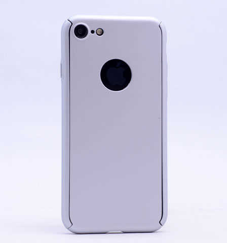 Apple iPhone 5 Kılıf Zore 360 3 Parçalı Rubber Kapak - Gri