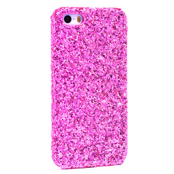 Apple iPhone 5 Kılıf Zore Caselogy Simli Kapak - Zore