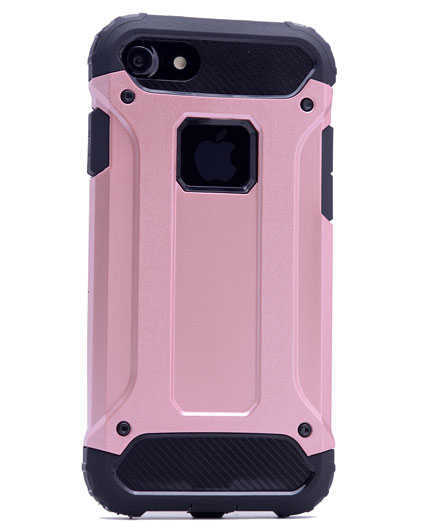 Apple iPhone 5 Kılıf Zore Crash Silikon Kapak - Rose Gold