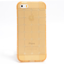 Apple iPhone 5 Kılıf Zore Kare Kabartmalı Silikon - Zore