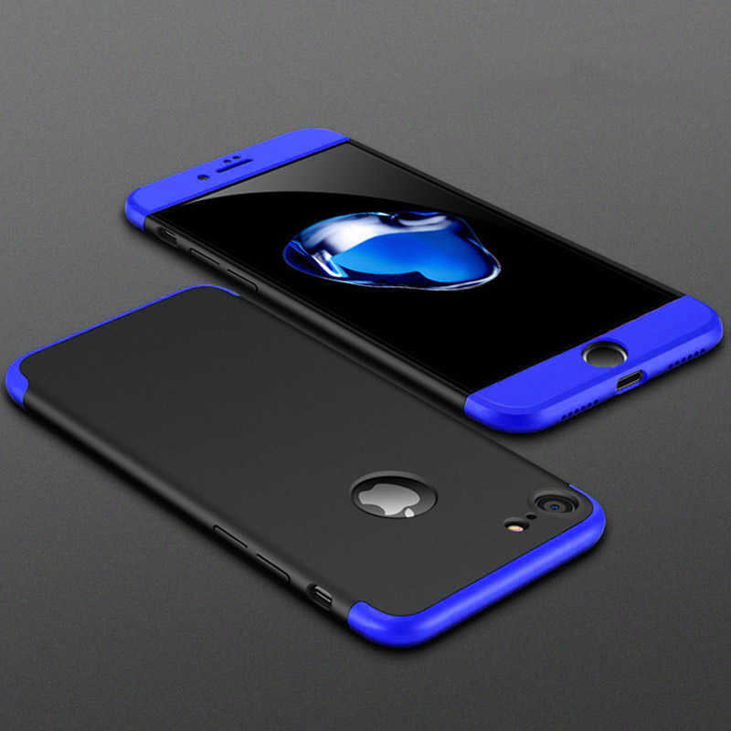 Apple iPhone 6 Kılıf Zore Ays Kapak - Siyah-Mavi