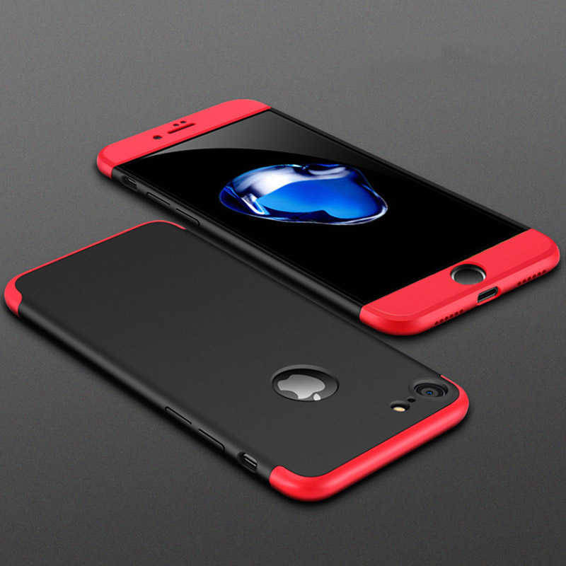 Apple iPhone 6 Kılıf Zore Ays Kapak - Siyah-Kırmızı
