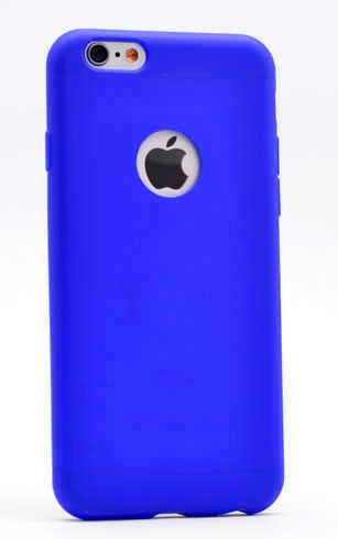 Apple iPhone 6 Kılıf Zore Premier Silikon Kapak - Saks Mavi