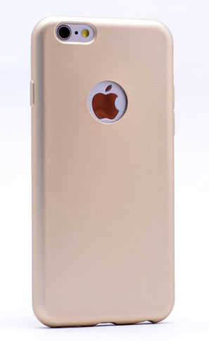 Apple iPhone 6 Kılıf Zore Premier Silikon Kapak - Gold