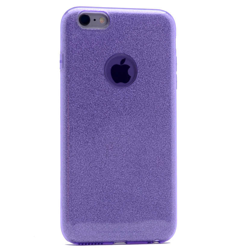 Apple iPhone 6 Kılıf Zore Shining Silikon - Mor