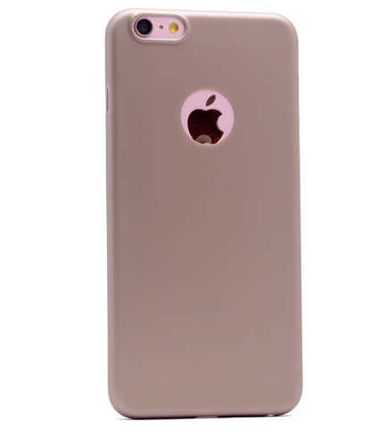 Apple iPhone 6 Plus Kılıf Zore 1.Kalite PP Silikon - Gold