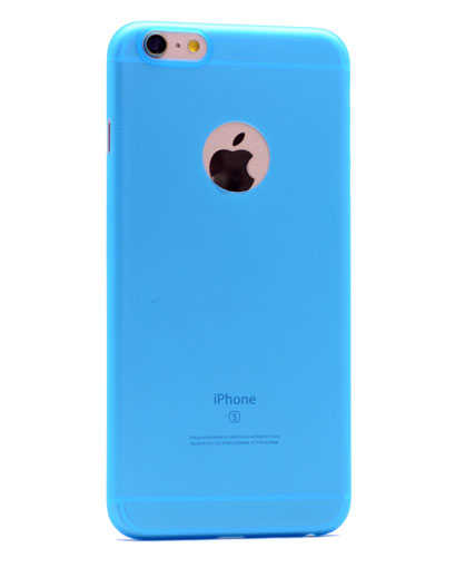 Apple iPhone 6 Plus Kılıf Zore 1.Kalite PP Silikon - Mavi