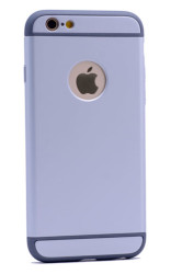 Apple iPhone 6 Plus Kılıf Zore 3 Parçalı Rubber Kapak - Thumbnail