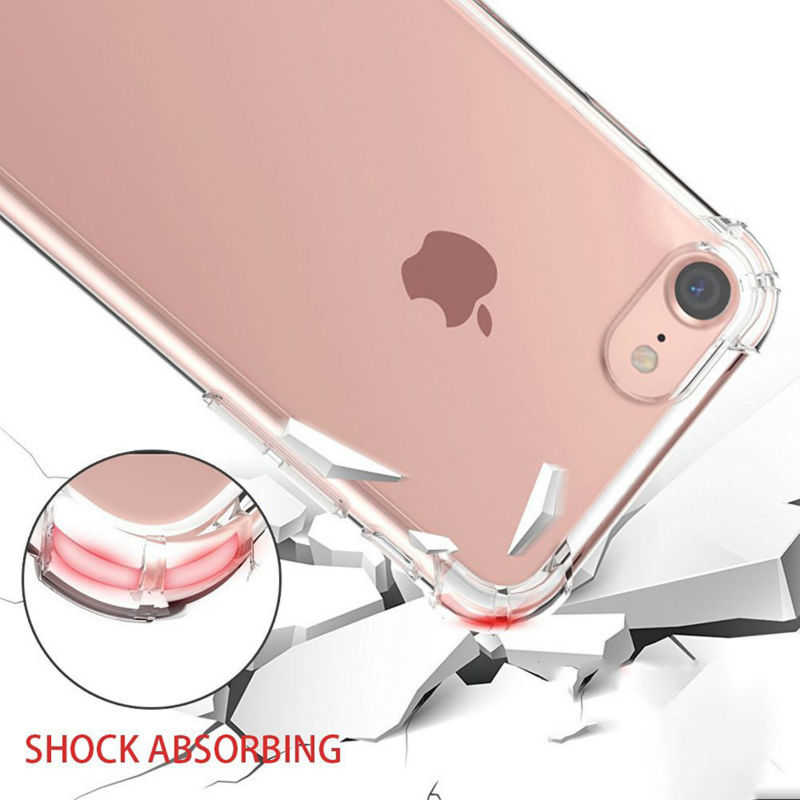 Apple iPhone 6 Plus Kılıf Zore Nitro Anti Shock Silikon - Renksiz