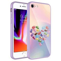 Apple iPhone 7 Case Camera Protected Patterned Hard Silicone Zore Epoksi Cover - Zore