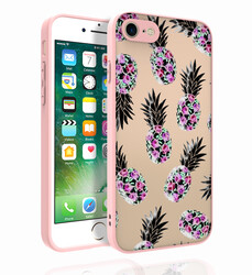 Apple iPhone 7 Case Patterned Camera Protected Glossy Zore Nora Cover - Zore