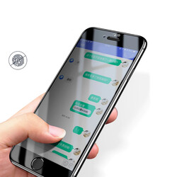 Apple iPhone 7 Davin 5D Privacy Cam Ekran Koruyucu - Thumbnail